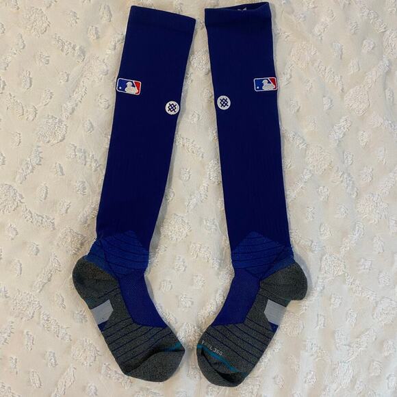 Stance MLB Diamond Pro OTC Socks Mens Size Large Royal Blue Baseball - Picture 1 of 3